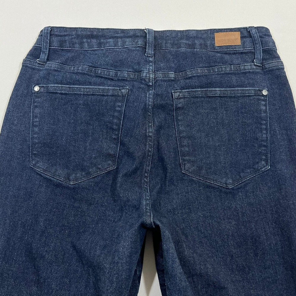 Judy Blue Skinny Jeans High Rise Raw Hem Dark Wash Indigo Womens 16W JB88703 DK - Picture 15 of 16